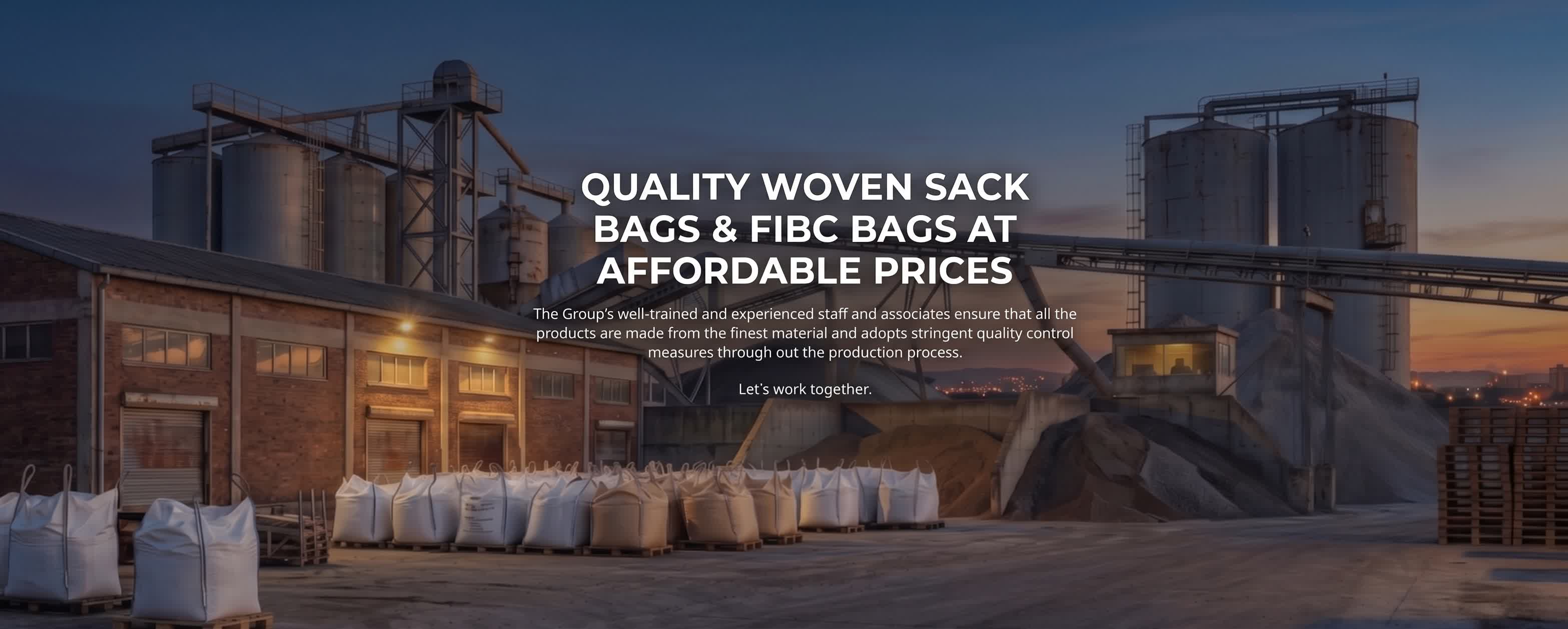 Quality Woven Sack Bags & FIBC Bags at Affordable Prices — CROX OIL & GAS PVT. LTD