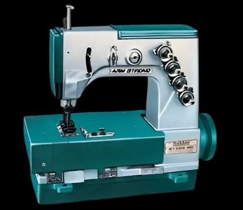 Double Needle, Four Thread Chain Stitch Sewing Machines