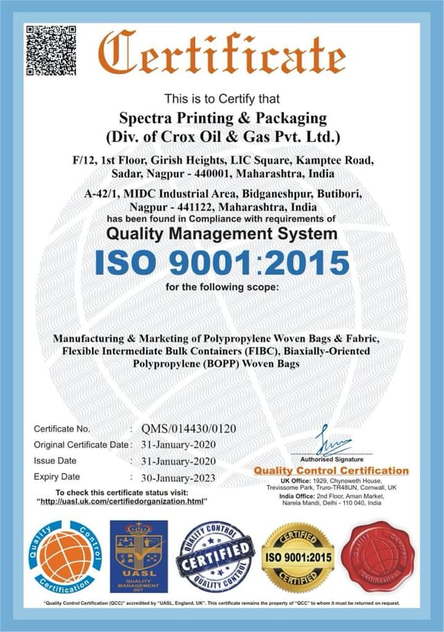 ISO certification